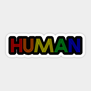 LOVE is Human Sticker